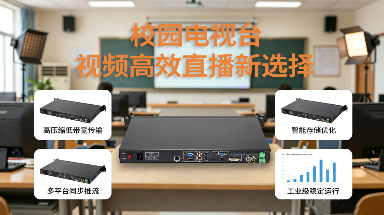 校园电视台升级首选：这台视频编码器，直接把直播画质拉满